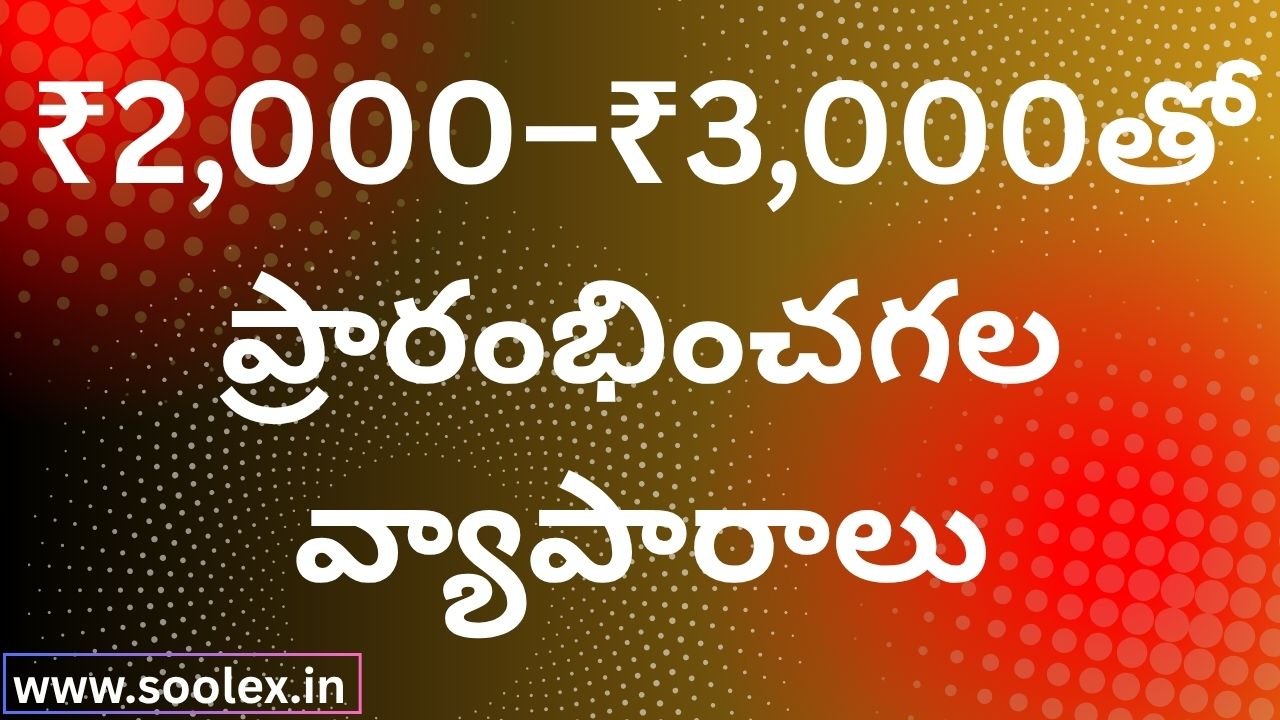 Businesses You Can Start for ₹2000–₹3000